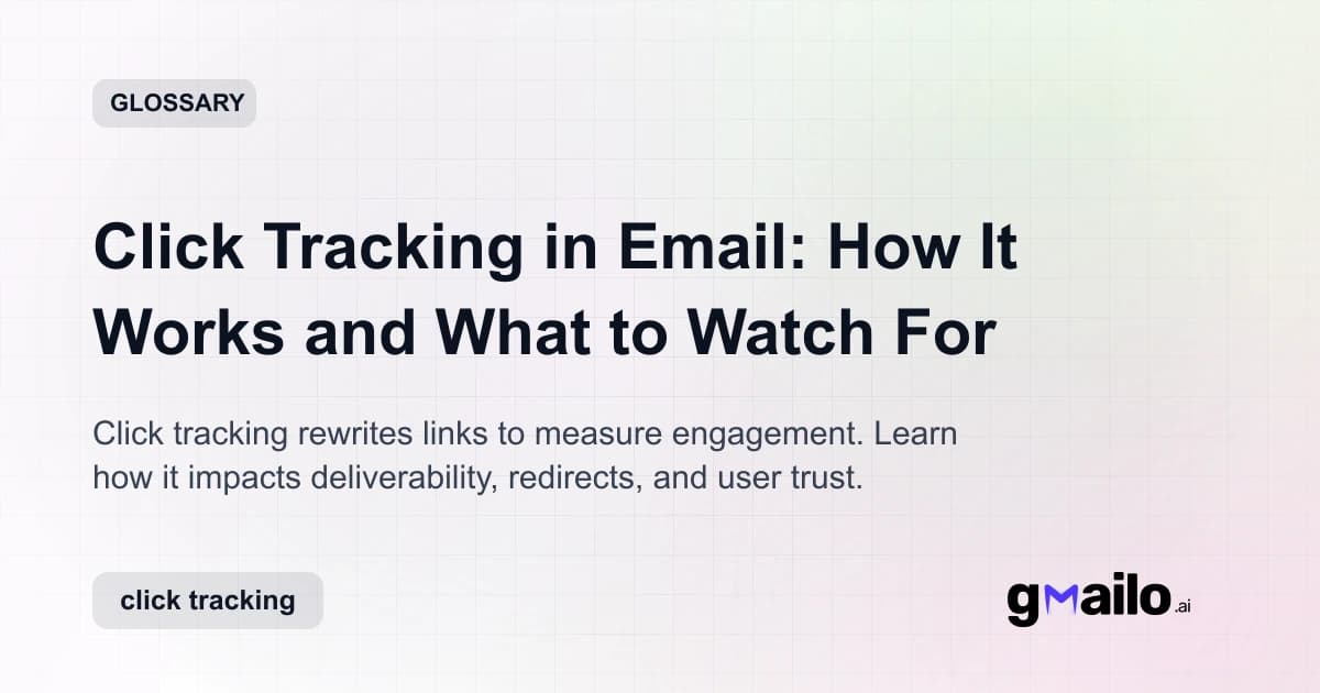 Click Tracking in Email: How It Works and What to Watch For glossary thumbnail