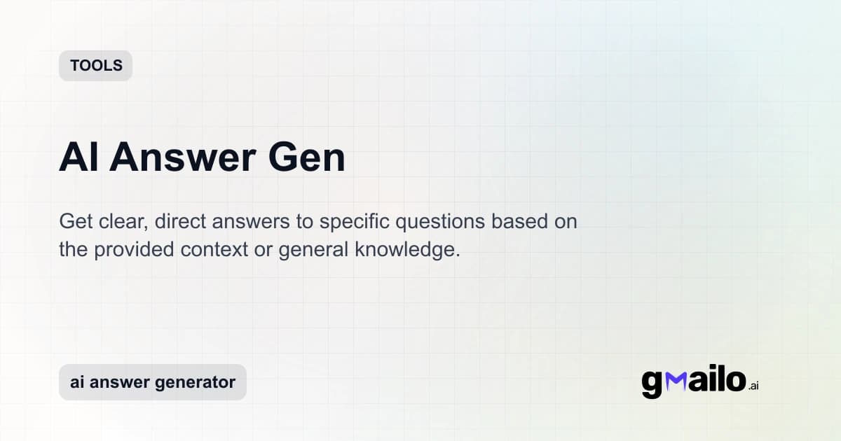 AI Answer Gen thumbnail