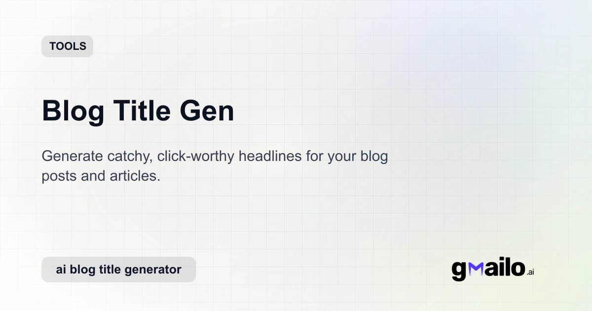 Blog Title Gen thumbnail