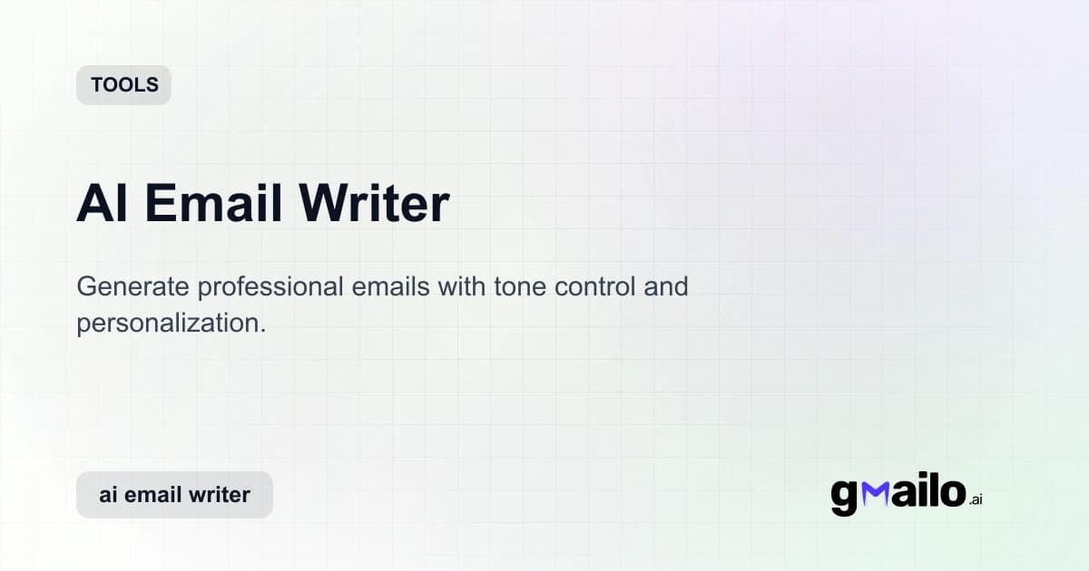 AI Email Writer thumbnail