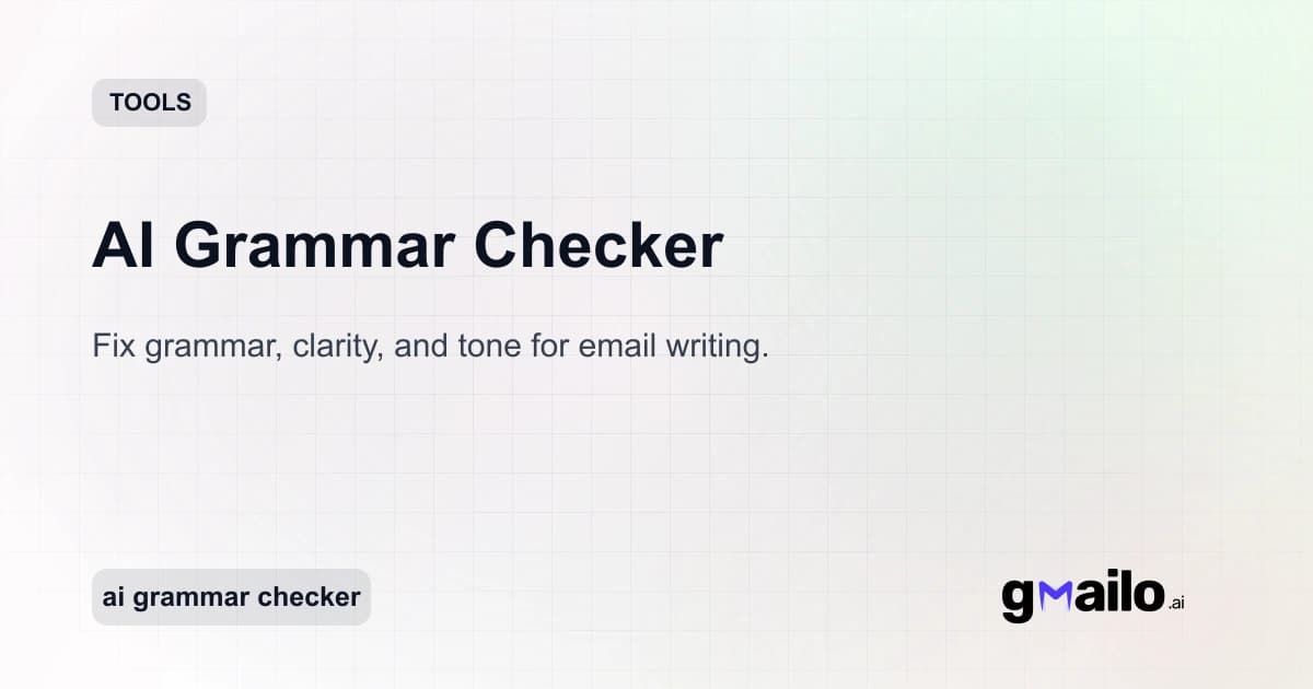 AI Grammar Checker thumbnail