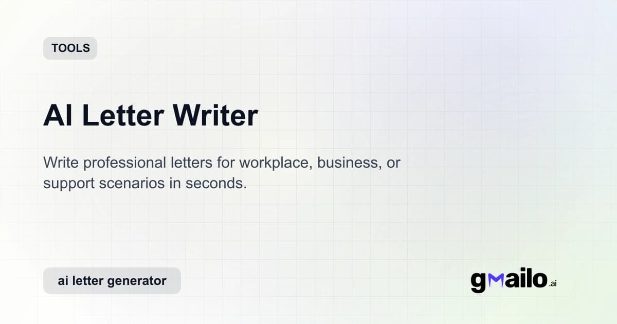 AI Letter Writer thumbnail