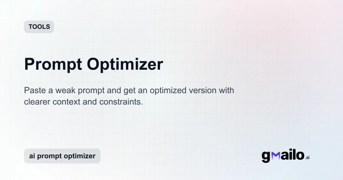 Prompt Optimizer thumbnail