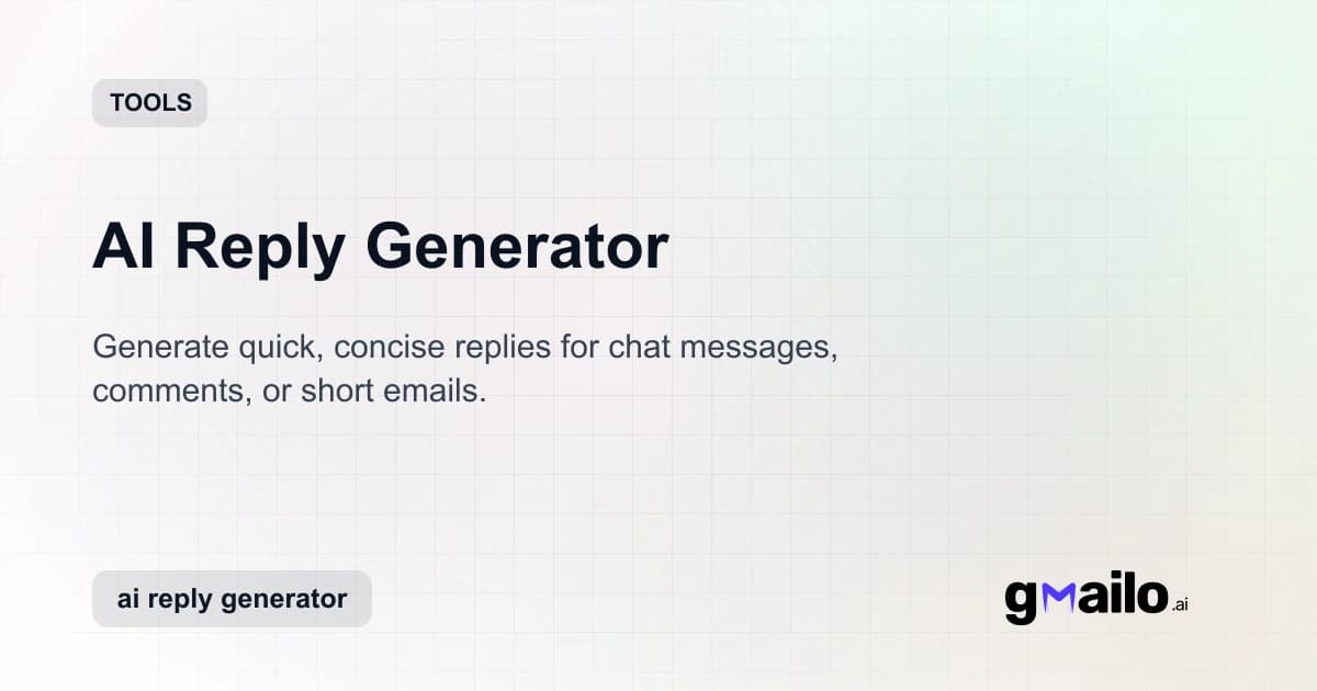 AI Reply Generator thumbnail
