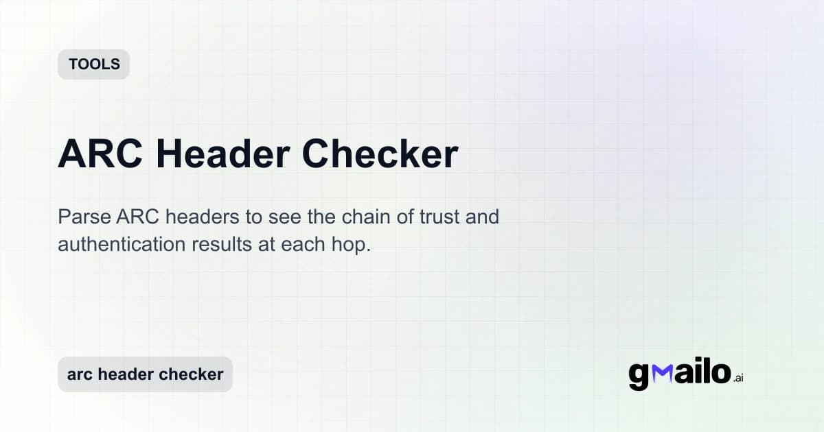 ARC Header Checker thumbnail