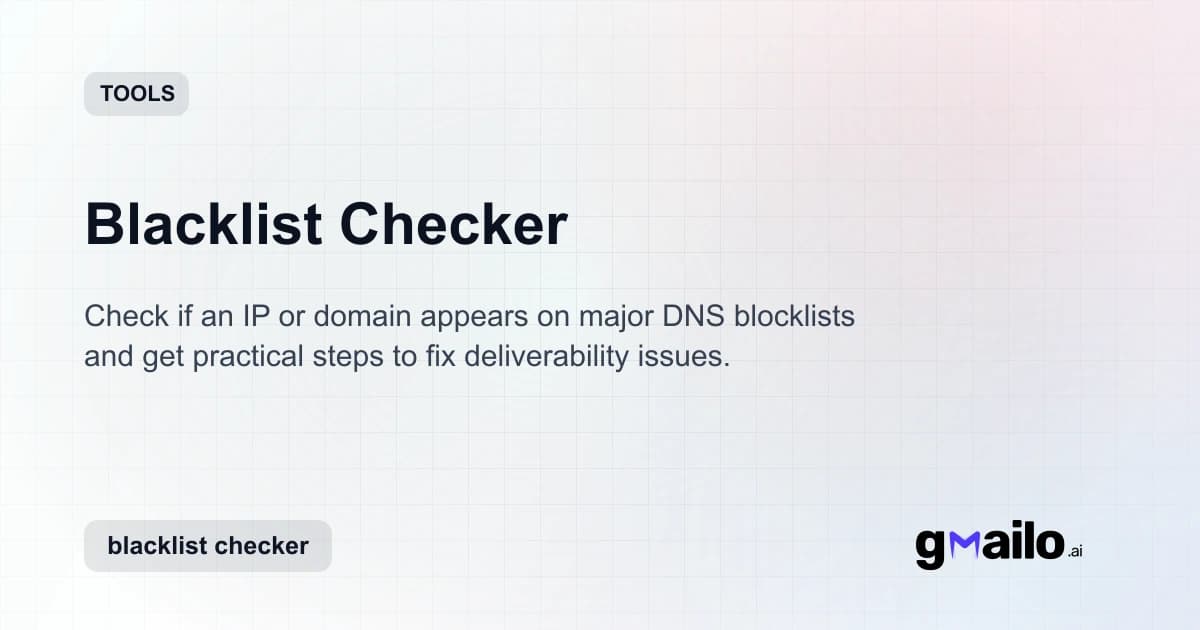 Blacklist Checker thumbnail