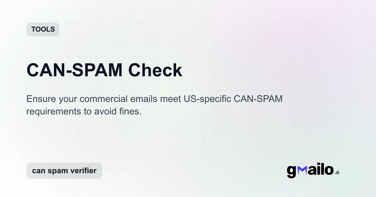 CAN-SPAM Check thumbnail