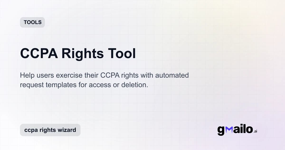 CCPA Rights Tool thumbnail