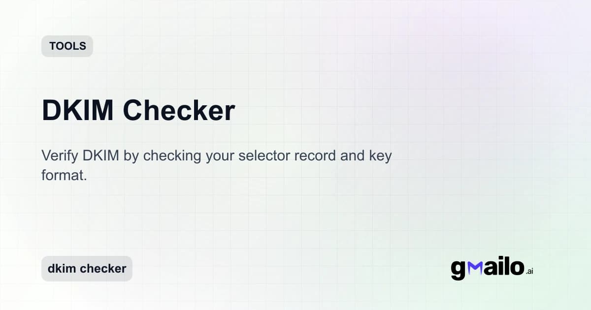 DKIM Checker thumbnail