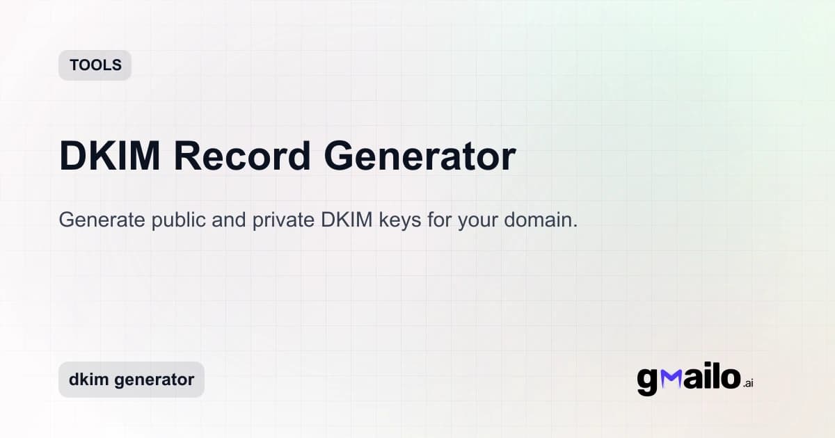 DKIM Record Generator thumbnail