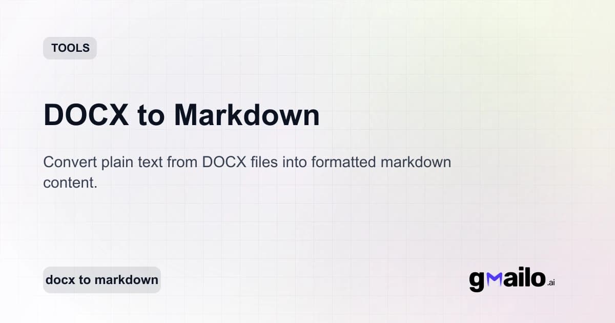 DOCX to Markdown thumbnail