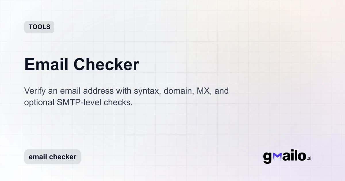 Email Checker thumbnail