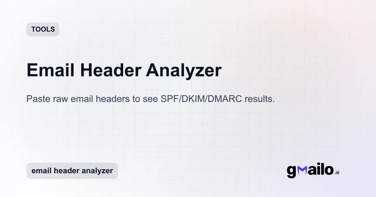 Email Header Analyzer thumbnail