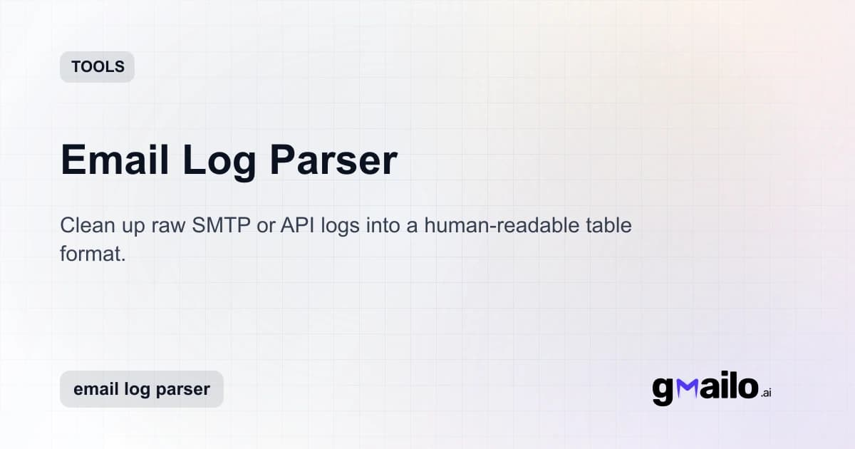 Email Log Parser thumbnail