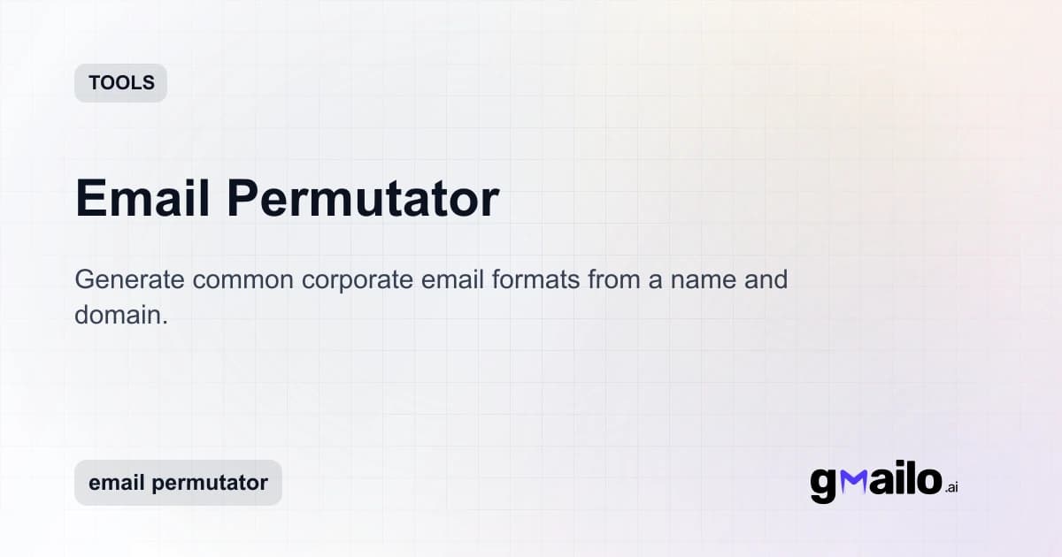 Email Permutator thumbnail