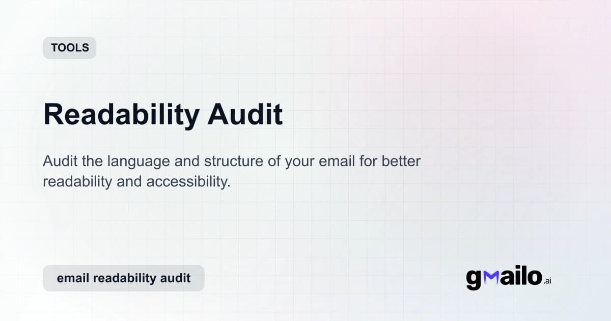 Readability Audit thumbnail