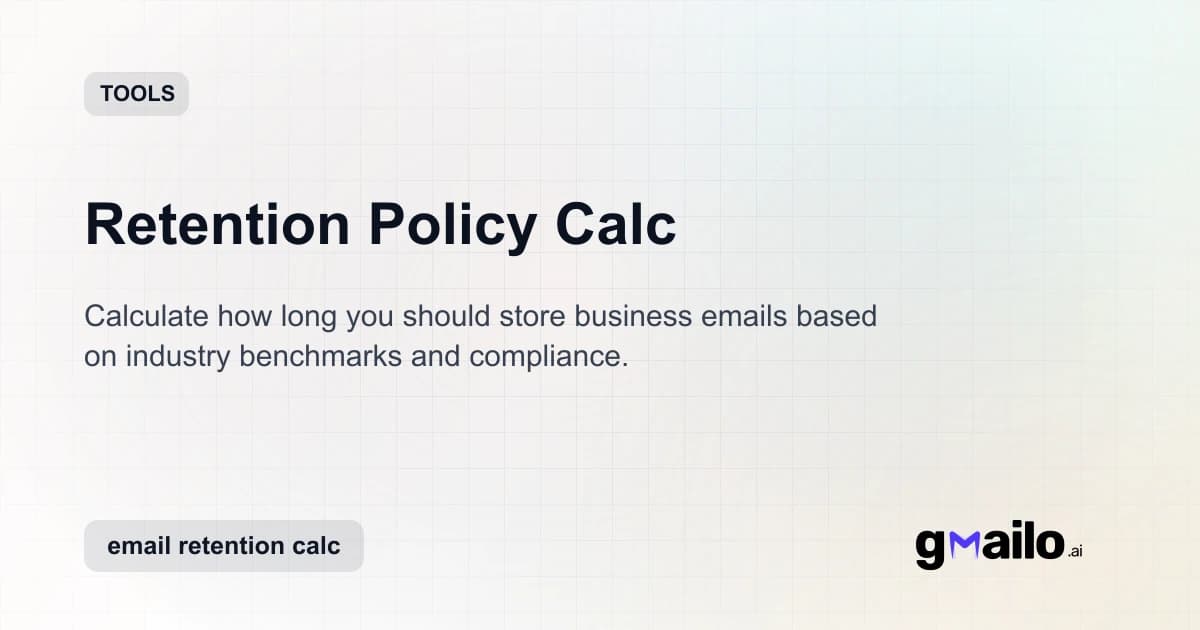 Retention Policy Calc thumbnail