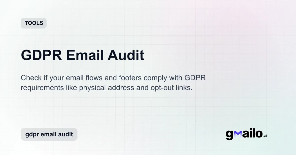 GDPR Email Audit thumbnail