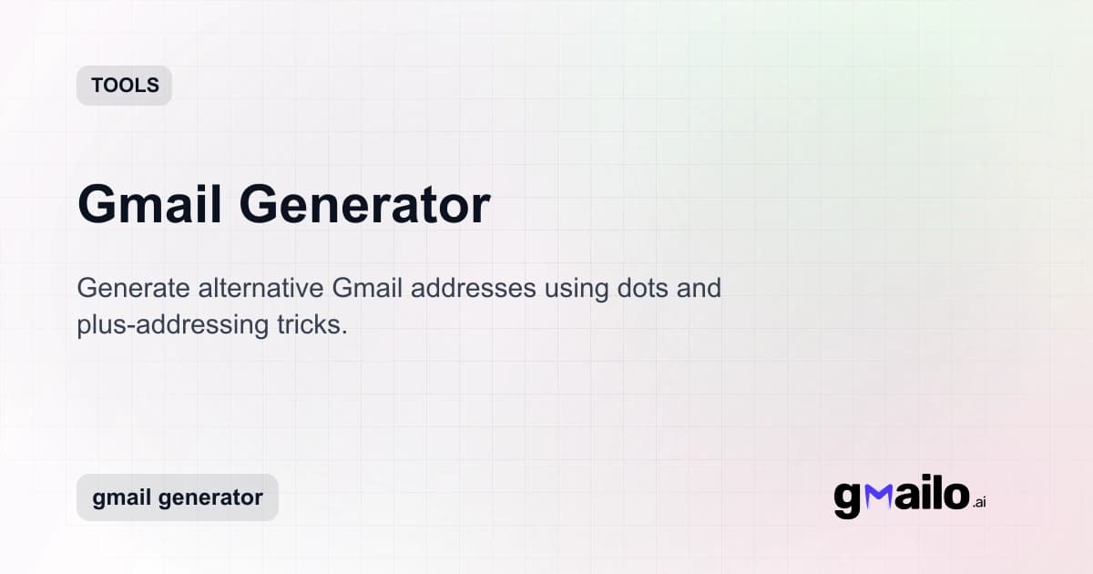 Gmail Generator thumbnail