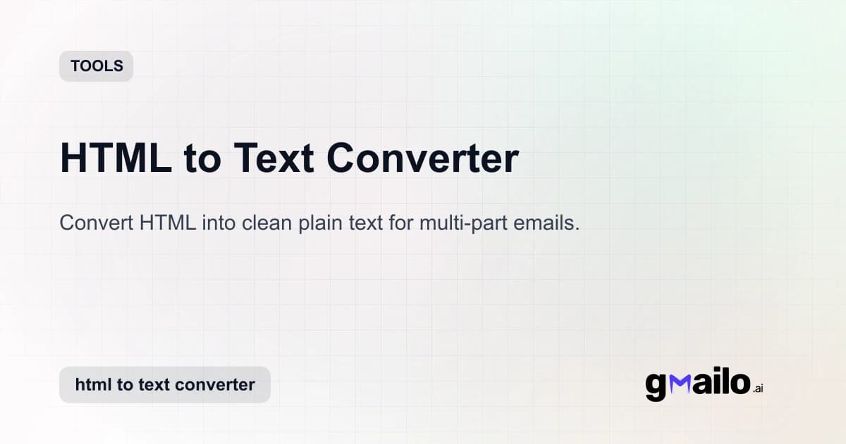 HTML to Text Converter thumbnail