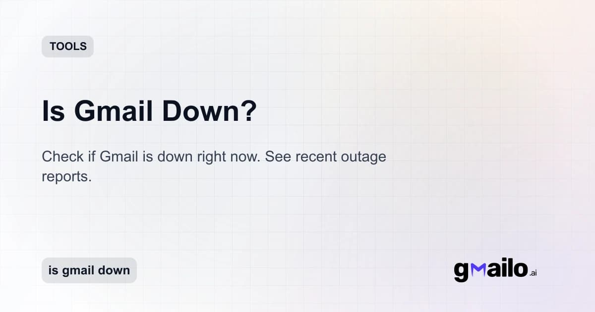 Is Gmail Down? thumbnail