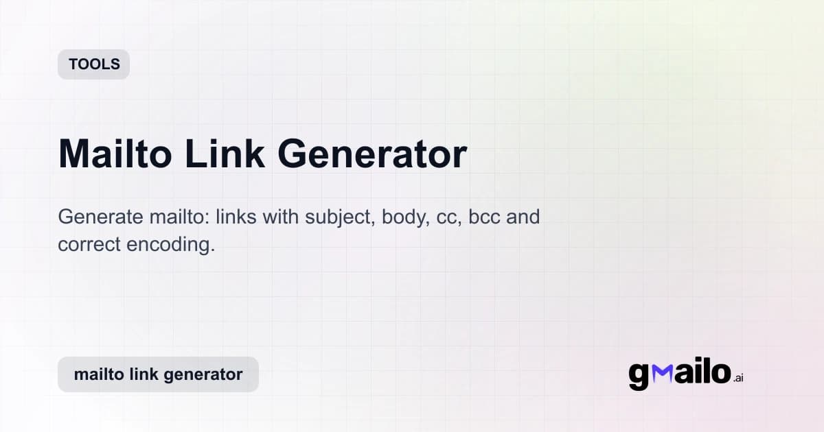 Mailto Link Generator thumbnail