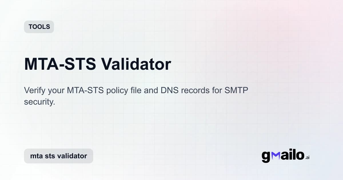 MTA-STS Validator thumbnail