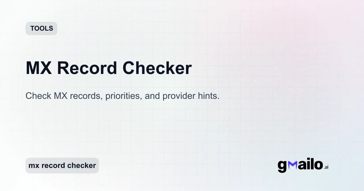 MX Record Checker thumbnail