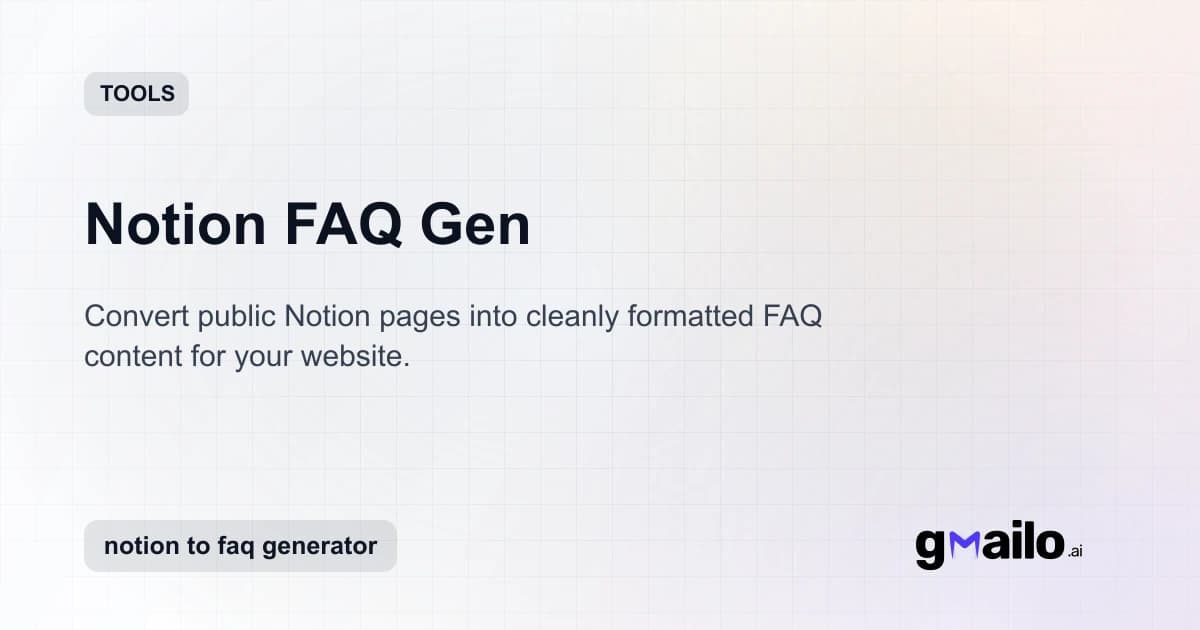 Notion FAQ Gen thumbnail