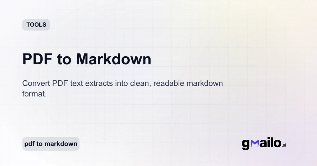 PDF to Markdown thumbnail