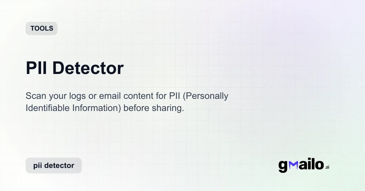 PII Detector thumbnail