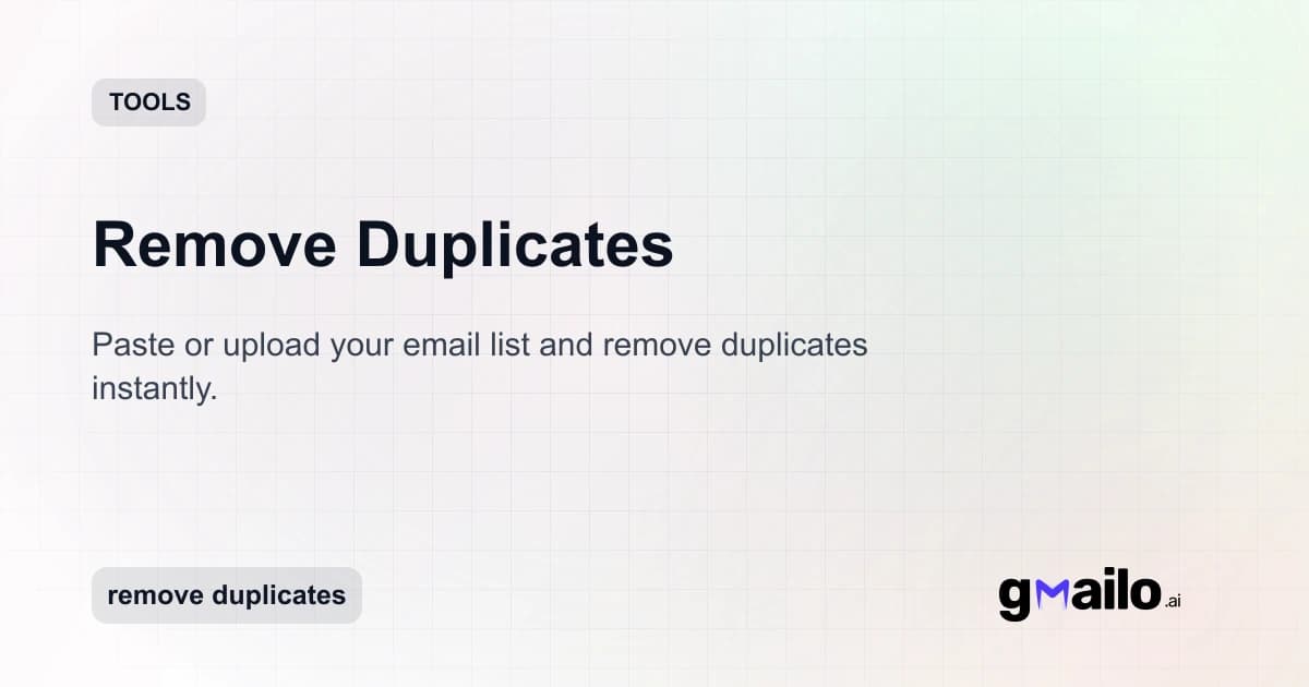 Remove Duplicates thumbnail
