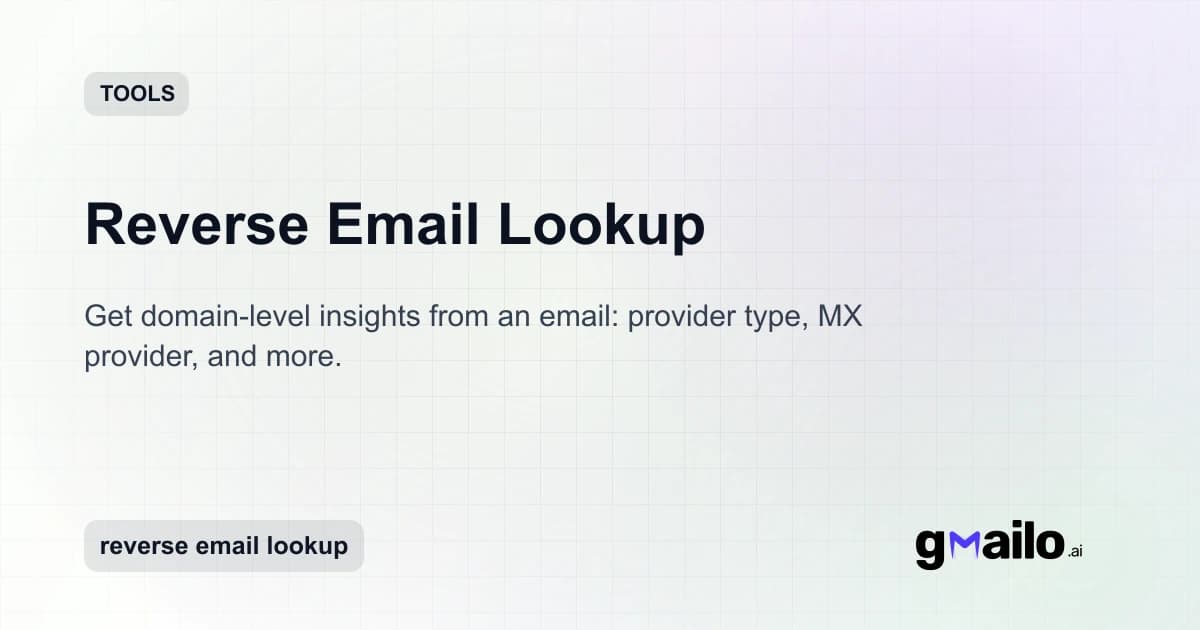 Reverse Email Lookup thumbnail