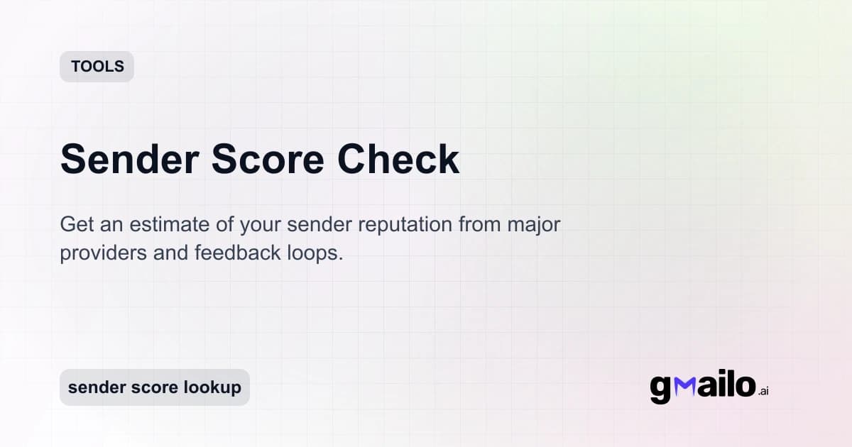 Sender Score Check thumbnail