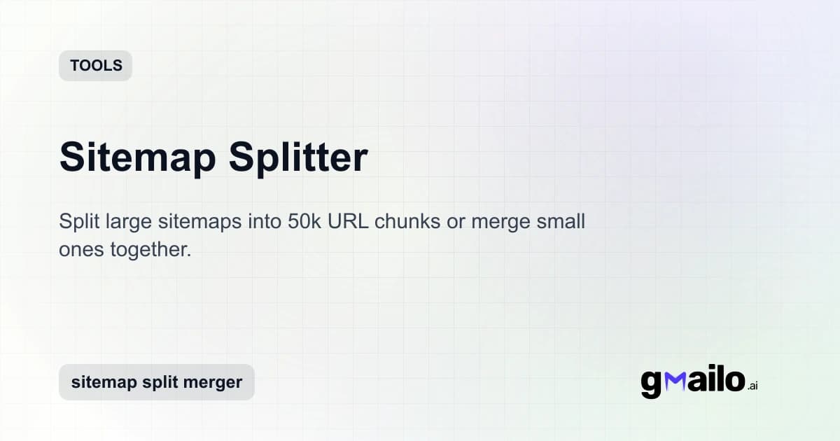 Sitemap Splitter thumbnail