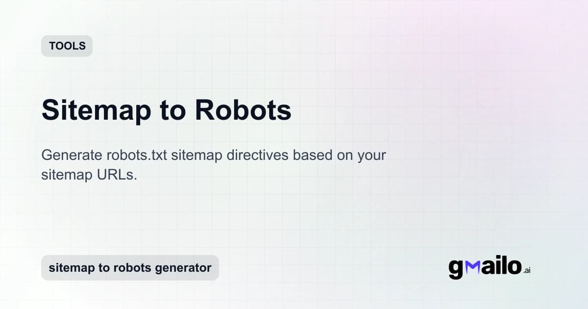 Sitemap to Robots thumbnail