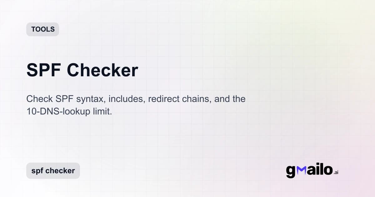 SPF Checker thumbnail